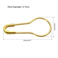 thumbnail image 2 of Uxcell 22mm/0.87 Inch Gourd Metal Bulb Safety Pins Sewing Pins for Office Gold Tone 1000 Pack, 2 of 5