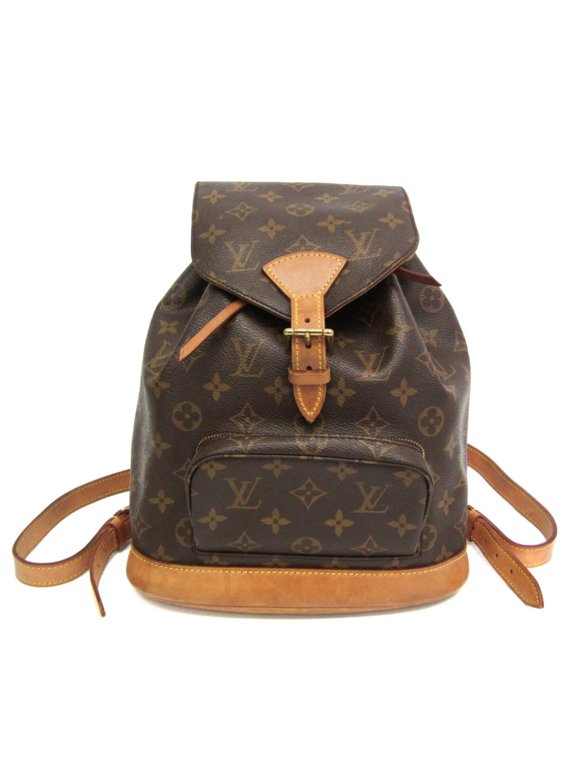 Pre-Owned Louis Vuitton Monogram Montsouris MM M51136 Women's Backpack Brown
