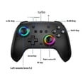 thumbnail image 3 of SW-01146-B For Nintendo Switch Pro Wireless Game Controller for Switch Pro Back Button Wake Function, 3 of 5