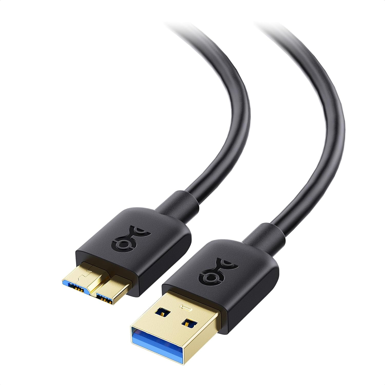 RGHJAR-Long Micro USB 3.0 Cable - 15ft, External Hard Drive Cable, USBA to USB Micro B Cord, Compatible with Seagate, LaCie, Toshiba, Samsung, Western Digital/WD External Hard Drive, Black