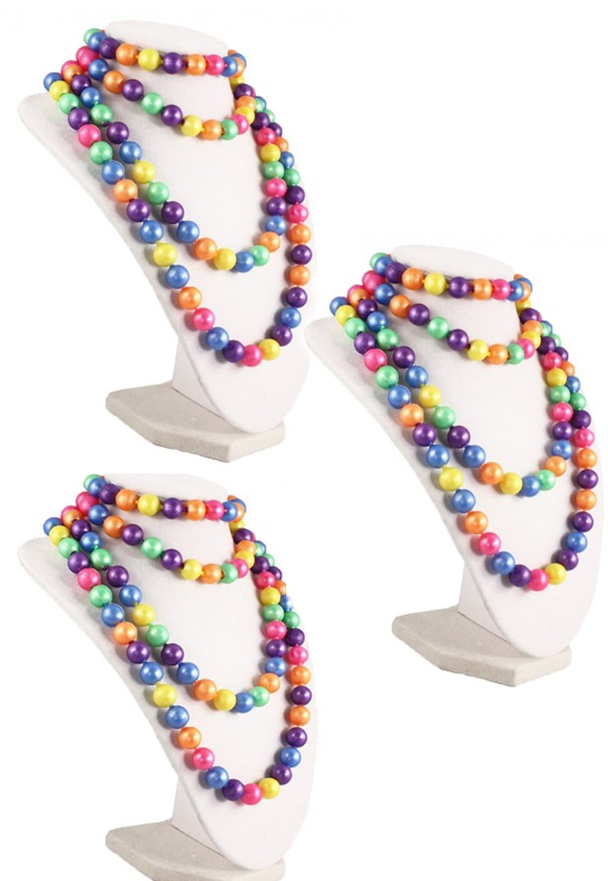 50s Retro Pop Beads Variety Fun Pack - 3 Bags of Rainbow Pop Beads