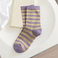 thumbnail image 2 of iHPH7 Striped Socks Women Crew Socks for Women's Crew Socks Holiday Gift Stockings for Women Mid Crew Socks Above Ankle Socks Women F One Size, 2 of 3