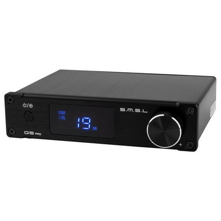 SMSL Q5 PRO Stereo Amplifier USB Optical Coaxial DAC with Subwoofer Output