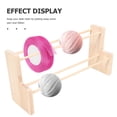 thumbnail image 3 of WHAMVOX Wood Ribbon Organizer for Home Beige Craft Storage Rack with Spool Holder Easy to Install and Save Space 6.5 Inches, 3 of 5