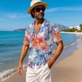 thumbnail image 4 of KUIFORTI Tropical Leaf Matching Outfits for Couples Vacation Mens Casual Shirts Hawaii Dress with Soft Fabric Shirts for Men 4-Way Stretch Quick-dry for Summer Vacation Trip, 4 of 7
