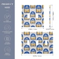 thumbnail image 2 of Yayeee Toggle Light Switch Wall Plate 2-Gang 4.56"x4.48" Decorative Outlet Cover, Blue Palm Tree Pattern, 2 of 7