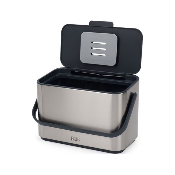 Joseph Joseph Collect 4-liter Stainless Steel Compost Food Caddy with Removable Bucket