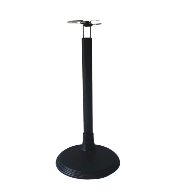 Tholdsy Soporte de metal ajustable estable y confiable de acero inoxidable con anillo de PVC para muñecas hechas de materiales Muñecas y casas de muñecas blanco veinticinco