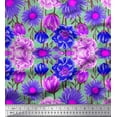 thumbnail image 1 of Soimoi Cotton Duck Fabric Peony,Tulip & Aster Floral Fabric Prints By Yard 42 Inch Wide, 1 of 1