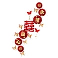 thumbnail image 4 of Lipstore Traditional Chinese Wedding Decorations for Home Decoration Corridor Bedroom Style B, 4 of 8