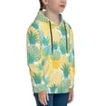 thumbnail image 3 of Kdxio Pineapples1 Pattern Boys Athletic Unisex Boys Girls Hoodie with Pocket Sweatshirts-Small, 3 of 6