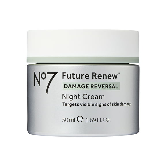 No7 Future Renew Damage Reversal Night Cream Face Moisturizer with Pepticology™ Peptides, 1.69 oz