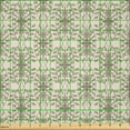 thumbnail image 2 of Ambesonne Victorian Fabric by the Yard Microfiber, Ornate Royal Leaves Flora, 1 Yard, Champagne Dusk, 2 of 2