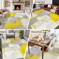 thumbnail image 5 of Yellow Area Rug 5x8 FT, Non Slip Bedroom Throw Carpet, Modern Geometric Grey Oil Painting Abstract Washable Soft Floor Carpet Non-Shedding Rug for Living Room Nursery Dorm Office, 5 of 9