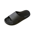thumbnail image 3 of Men's House Slippers Slip-on Flat Heel Non-Slip Shower Shoes Mens Indoor Home Bedroom Pool Bathroom Home Shower Slippers Beach Shoes, 3 of 7