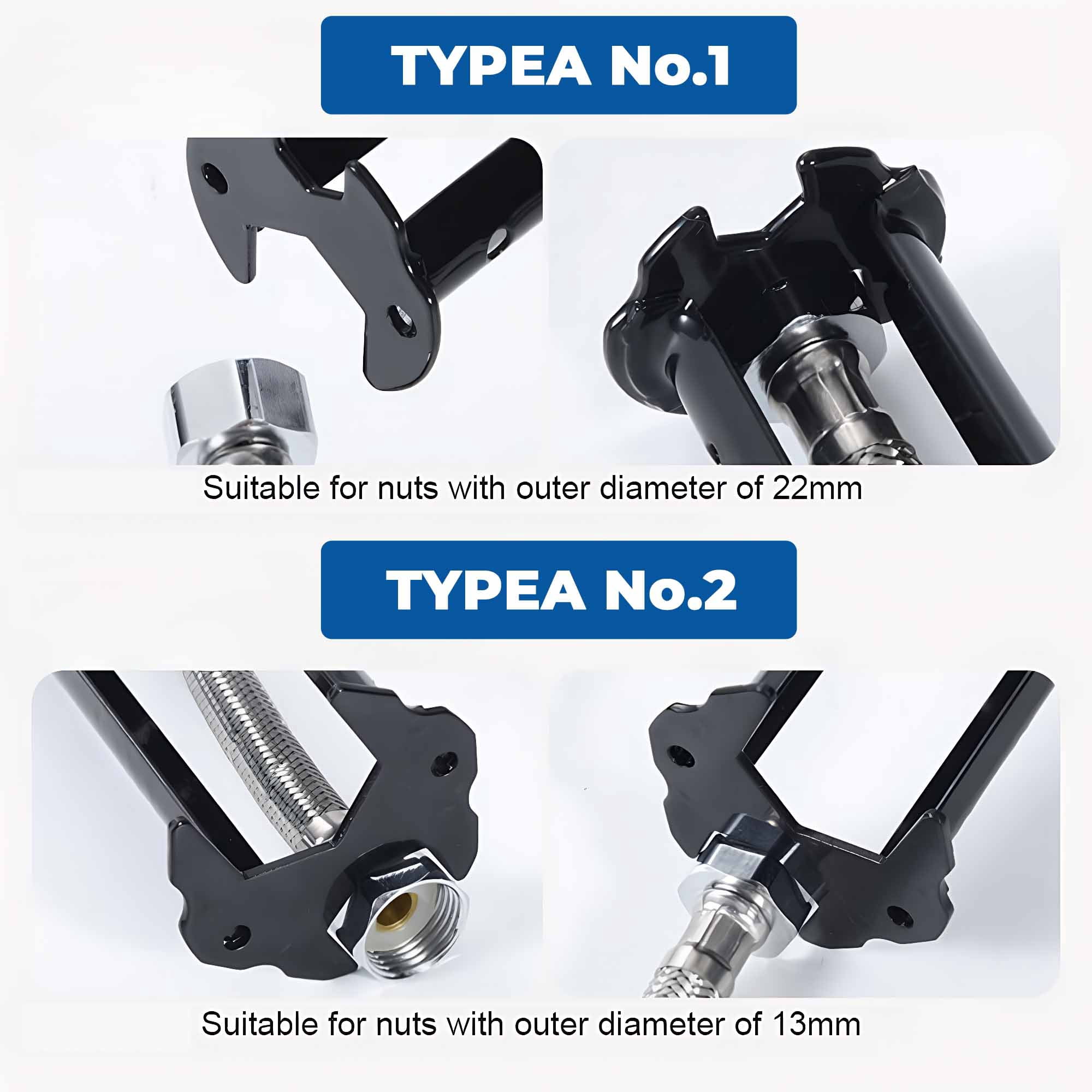 4Pcs Sink Wrench Set – Multi-Functional Tools for Faucet and Sink Installation, Ideal for Tight Spaces, Plumbing Repair Essentials
