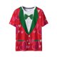 thumbnail image 5 of Xuyuer Valentine's Day Women's Tshirts Holiday Party Funny Costume 3D Print Funny Tuxedo Graphic T-Shirt Novelty Short Sleeve Crewneck Shirt Circus Costume Showman T-Shir, 5 of 9