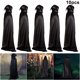 thumbnail image 1 of Capas Halloween Túnica Con Capucha Cosplay Largo Diablo Disfraces Capa (90 Cm), 1 of 8