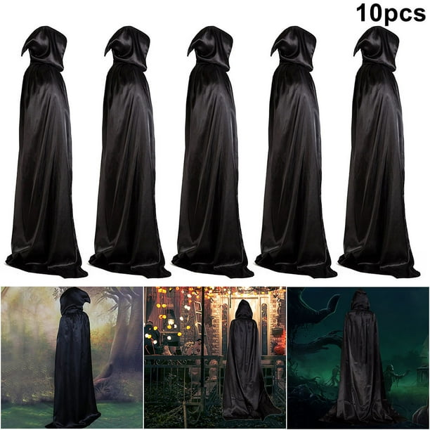 Capas Halloween Túnica Con Capucha Cosplay Largo Diablo Disfraces Capa (90 Cm)