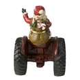 thumbnail image 3 of Northlight Rustic Santa Claus on Tractor Christmas Figure - 11", 3 of 4
