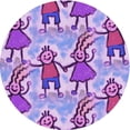 thumbnail image 1 of Ahgly Company Machine Washable Indoor Square Transitional Dark Orchid Purple Area Rugs, 3' Square, 1 of 7