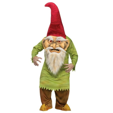Big Head Evil Gnome Adult Costume - One-Size (Standard)
