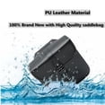 thumbnail image 4 of Motorcyle Rear Back Side Back Motorbike Side Motorbike side Pouch Black PU Leather Saddlebag Tools Storage Box, 4 of 9