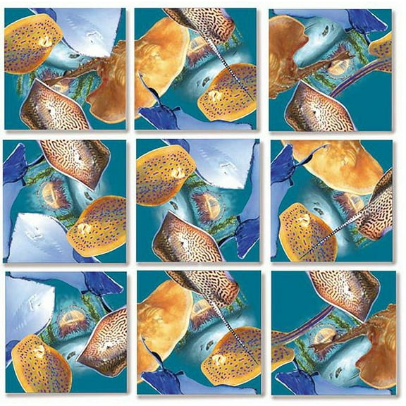 B Dazzle Stingrays Scramble Squares 9 Piece Puzzle