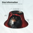 thumbnail image 3 of Kdxio Reflective Bucket Hat - Mysterious Hooded Wolf Print Bucket Hat for Men,Women, 3 of 6