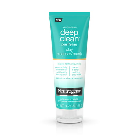 Neutrogena Deep Clean Purifying Clay Face Mask, 4.2 (Best Homemade Face Wash For Dry Skin)