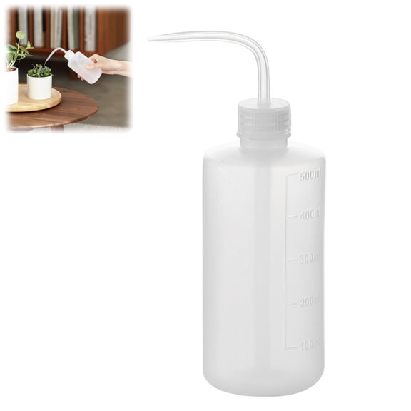 Plastic Squeeze Watering Bottle, 500ml Gardening Tool for Plants, Flexible Spout Plant Mister and Irrigation Bottle