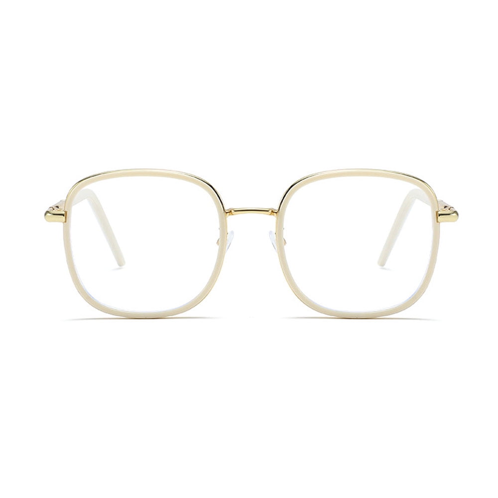 3 Pack Oversized White Reading Glasses 3.00 for Women, Ladies Fashionable Square Readers Blue Light Blocking Presbyopic Glasses +3.00