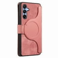 thumbnail image 3 of Wallet Case for Samsung Galaxy A25 Cash Credit Pocket Card Slots Holder Folio Flip Shockproof Full Coverage Detachable Magnetic Cover [Compatible with Magsafe] Kickstand, Pink, 3 of 10