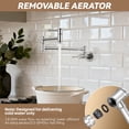 thumbnail image 4 of WOWOW 23.5-inch Wall Mount Folding Stretchable Pot Filler Faucet with Double Handle in Polished Chrome, 4 of 9