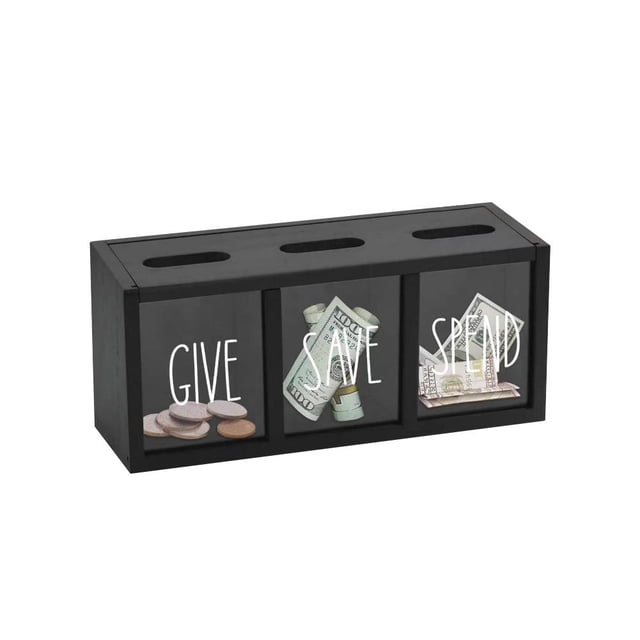 Tirelire en Bois - Personnalisée pour le Stockage d'Argent et les Cadeaux