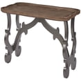 thumbnail image 7 of eHemco Ancient Style Coffee Table Side Table, Large, Black Legs and Natural Finish, 7 of 7