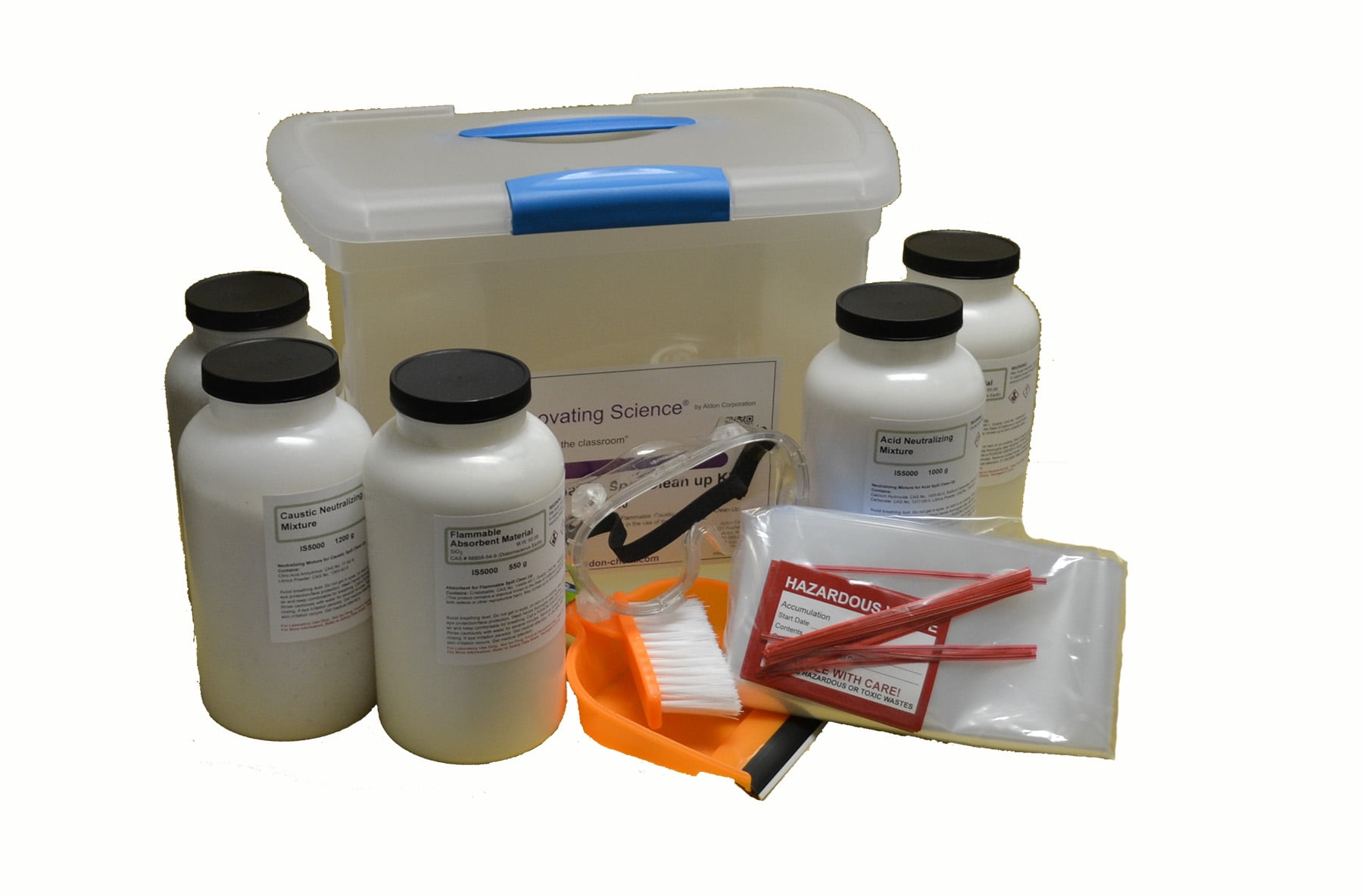 Solvent, Caustic & Acid Neutralization & Spill Clean Up Master Kit