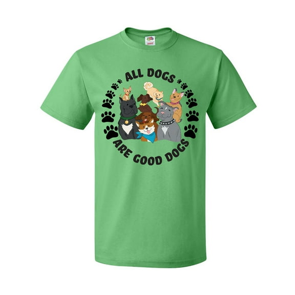 Inktastic All Dogs are Good Dogs with Cute Dog Family T-Shirt
