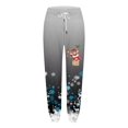 thumbnail image 2 of Gibobby pantalones cargo mujer Pantalones casuales de fitness deportivos de cintura alta con bolsillo en la cintura con estampado navideño informal para mujer (Rosa, S), 2 of 4