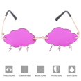 thumbnail image 3 of 1 Pair Party Cloud Glasses Sunglasses Stylish Glasses for Women, 3 of 3