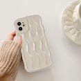 thumbnail image 3 of Water Ripple Curly Wave Frame for iPhone 11 Case,Soft Slim Silicone Water Ripple Pattern iPhone 11 Phone Case,Beige, 3 of 14