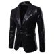 thumbnail image 2 of Chaqueta de traje de lentejuelas para hombre, chaqueta de un botón, esmoquin de lujo para fiesta, cena y graduación, 2 of 4