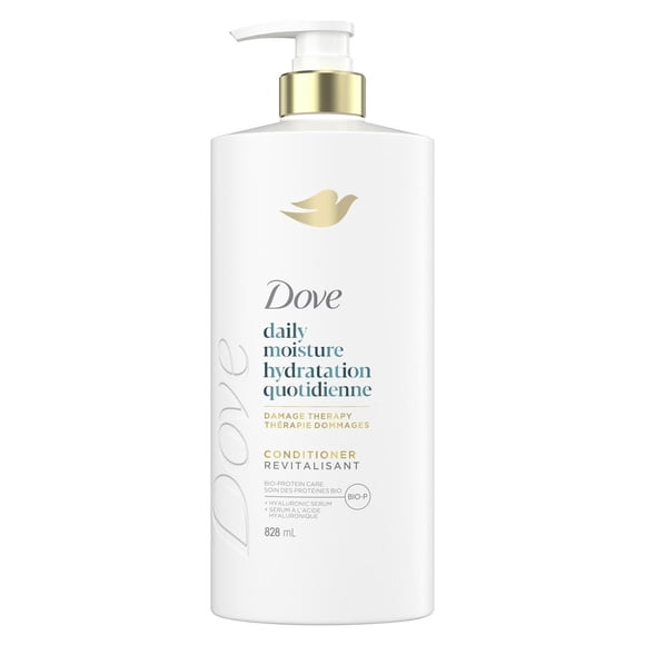 Dove Hydratation Quotidienne Revitalisant pour Cheveux Secs avec Soin Bio Protéine Liquide et Sérum d'Acide Hyaluronique, 828mL