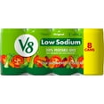 V8 Low Sodium Original 100 Vegetable Juice, 5.5 fl oz Can (Pack of 8