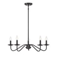 thumbnail image 2 of Trade Winds Aidan 5-Light Chandelier in Matte Black, 2 of 4