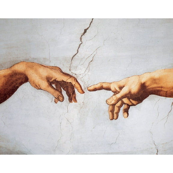 The Creation Of Adam (Detail) By Michelangelo - Art Print/Poster