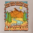 thumbnail image 6 of Wild Bobby Life Was Meant For Great Adventures Mountains Pine Trees Nature Lover Unisex Hoodie Sweatshirt, Sandstone, X-Large, 6 of 6