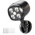 thumbnail image 1 of Luz exterior con sensor de movimiento, foco LED impermeable IP65 con batería de 600 lm, sensor de movimiento con batería flexible para jardín, entrada, patio, entrada Ofspeizc GX-199, 1 of 7