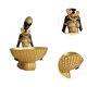 thumbnail image 2 of Estatua de mujer tribal africana, regalo de inauguración de la casa, decoración retro, figura de mujer africana Estilo C, 2 of 6