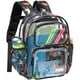 thumbnail image 1 of Mochila Bagseri Clear para niños de 15 pulgadas con diseño de dinosaurio negro, 1 of 7